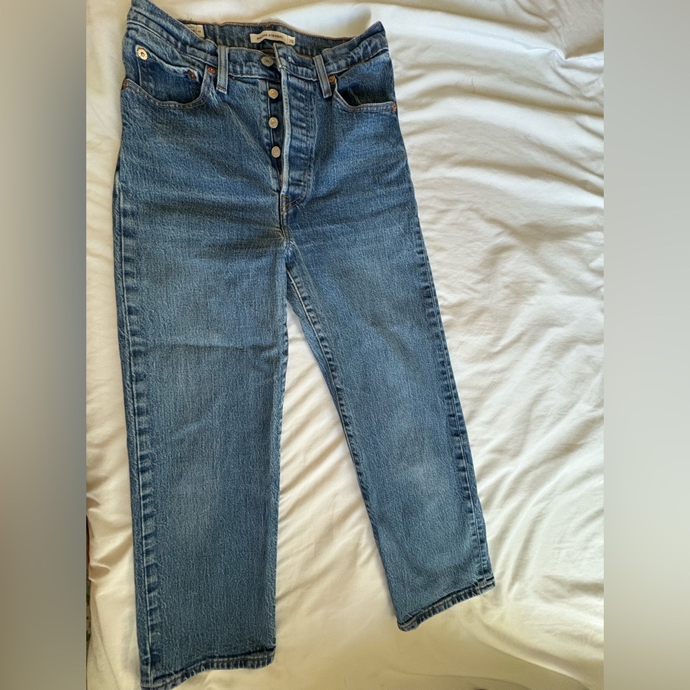 Levi's Blue Ankle & Cropped Jeans